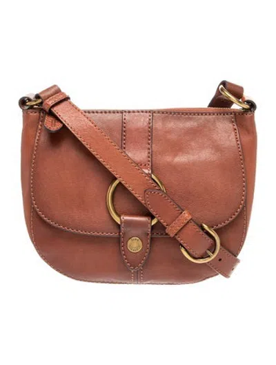 Pre-owned Frye Leather Shoulder Bag In Brown