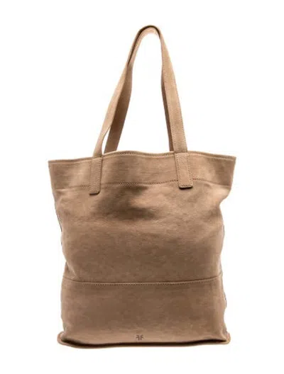Pre-owned Frye Leather Tote In Brown