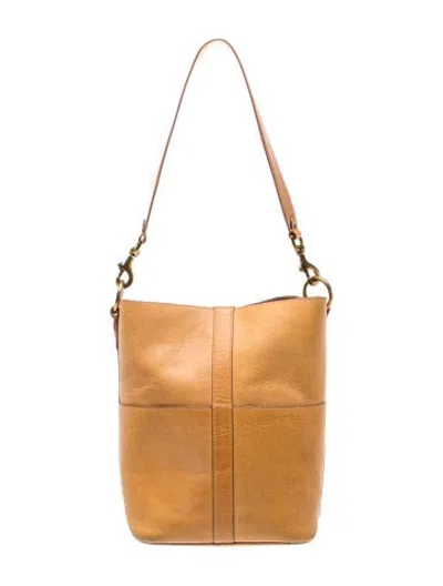Pre-owned Frye Leather Tote In Brown