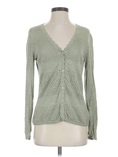 Pre-owned Frye Long Sleeve Blouse In Green