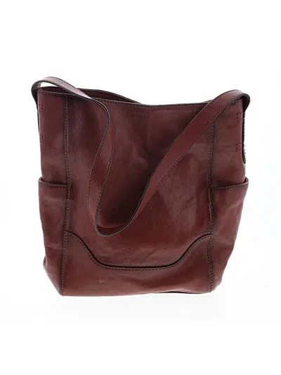 Pre-owned Frye Shoulder Bag In Burgundy