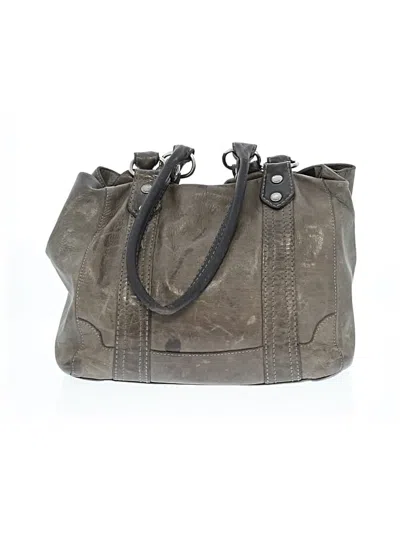 Pre-owned Frye Shoulder Bag In Gray