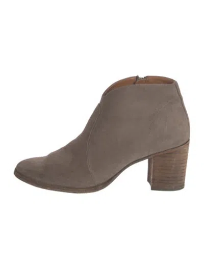 Pre-owned Frye Suede Boots In Neutrals
