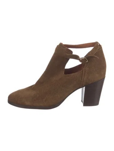 Pre-owned Frye Suede Boots In Neutrals