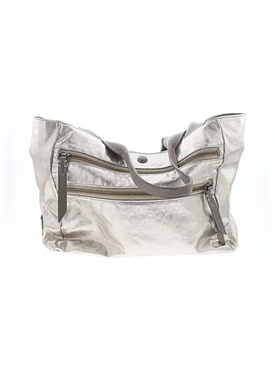 Pre-owned Frye Tote Bag In Silver