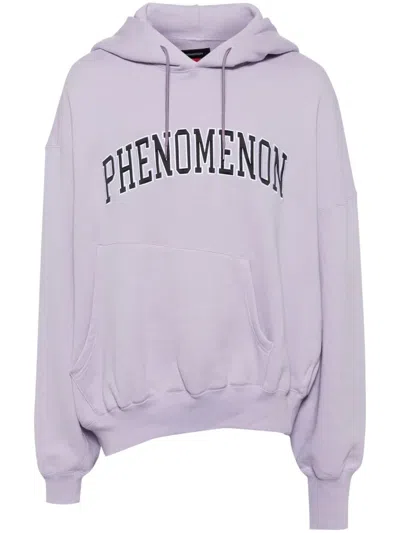 Fumito Ganryu X Phenomenon Asymmetric Cotton Hoodie In Purple