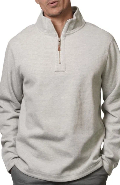 Fundamental Coast Felton Reversible Quarter Zip Top In Vapor