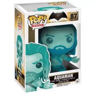 Funko Pop Batman V Superman: Aquaman (blue) Vinyl Figure #87 In Green