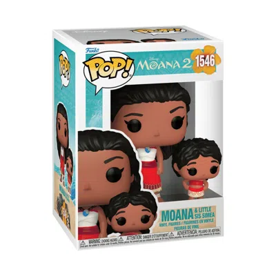 Funko Pop Disney Moana 2: Moana With Simea 4-inch Vinyl Figure #1546 In Multi