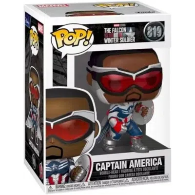 Funko Pop Marvel: Captain America With Wings 4-inch Vinyl Figure #819 In Multi