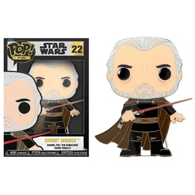 Funko Pop Pin Star Wars: Count Dooku 4-inch Enamel Pin #22 In Multi