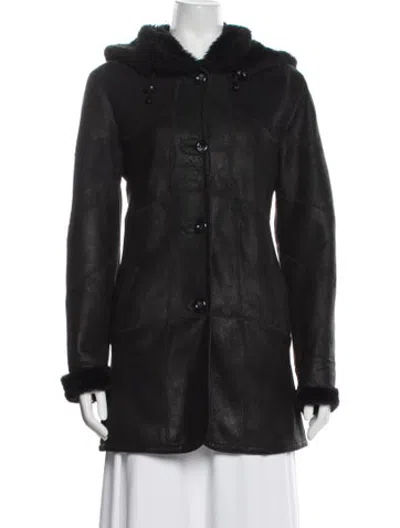 Pre-owned Fur Coat In Black