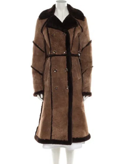 Pre-owned Fur Coat In Brown