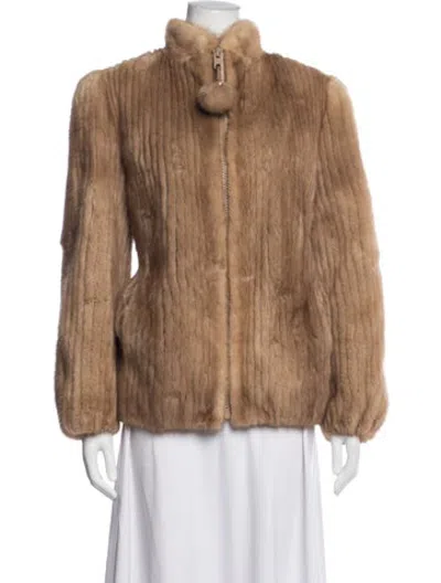 Pre-owned Fur Coat In Brown
