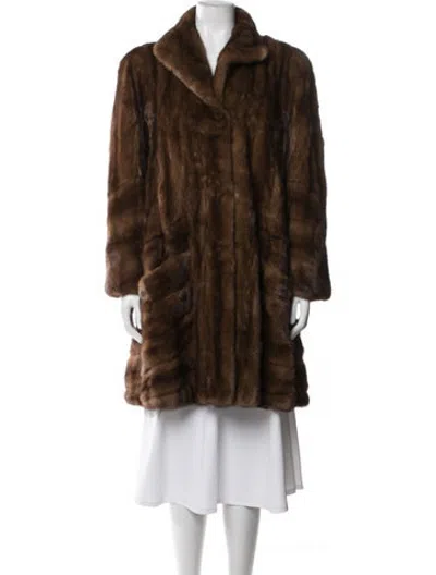Pre-owned Fur Coat In Brown