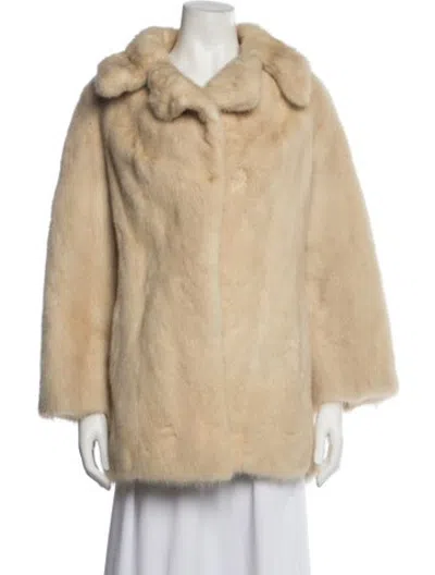Pre-owned Fur Coat In Brown/neutrals