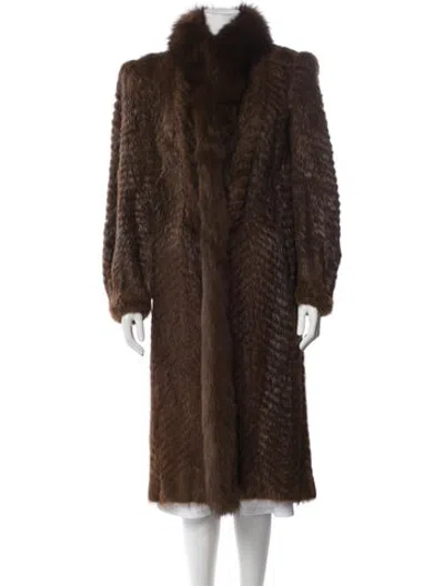 Pre-owned Fur Coat In Brown