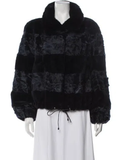 Pre-owned Fur Jacket In Black
