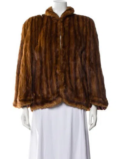Pre-owned Fur Jacket In Brown