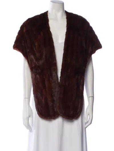 Pre-owned Fur Jacket In Brown