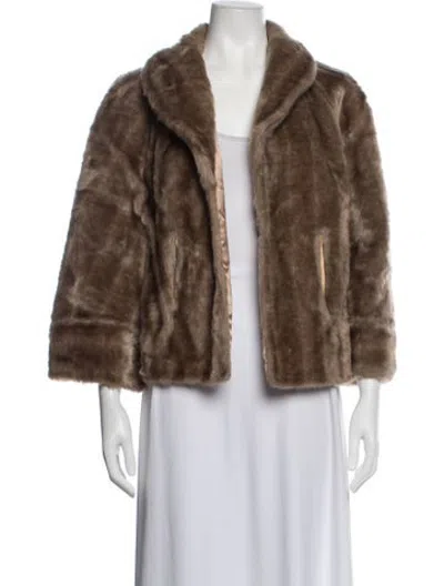 Pre-owned Fur Jacket In Brown