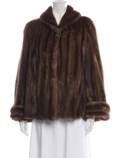 Pre-owned Fur Jacket In Brown
