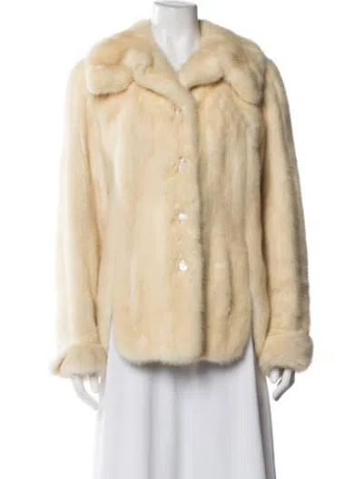 Pre-owned Fur Mink  Coat In Neutrals