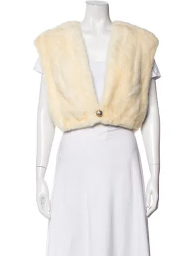 Pre-owned Fur Mink  Jacket In Neutrals