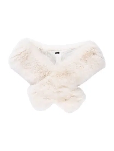 Pre-owned Fur Shawl In Neutrals