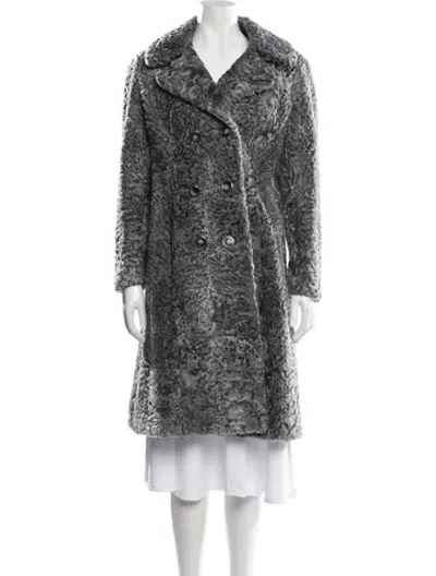 Pre-owned Fur Shearling  Coat In Grey