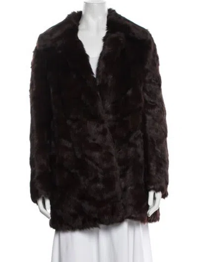 Pre-owned Fur Unbranded  Jacket In Red