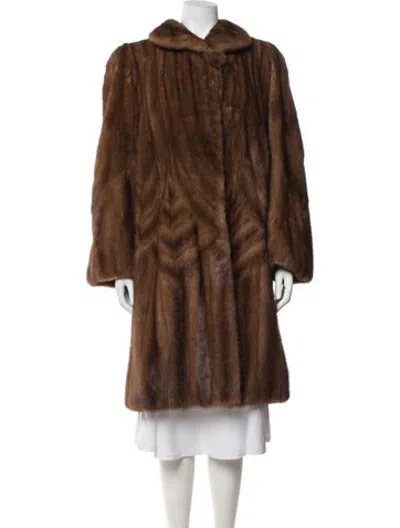 Pre-owned Fur Unbranded Mink  Coat In Blue