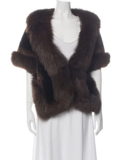 Pre-owned Fur Vintage Mink  Jacket In Brown
