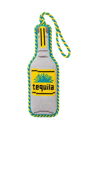 Furbish Studio Tequila Bottle Needlepoint Ornament In N,a