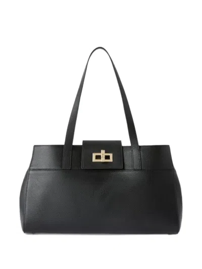 Furla Amelia Tote Bag In Black