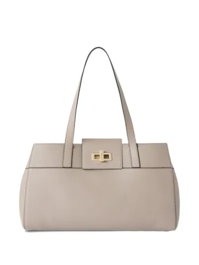 Furla Amelia Tote Bag In Gray