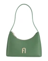 Furla Diamante Mini Shoulder B Woman Handbag Green Size - Leather