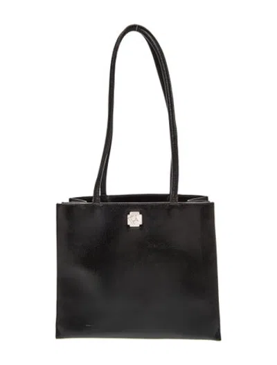Pre-owned Furla Leather Shoulder Bag In Black