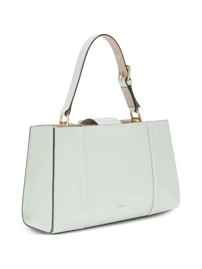 Furla M Riva Leather Tote Bag In Metallic