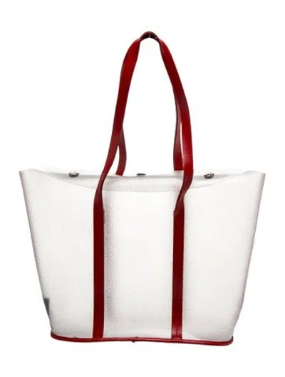 Pre-owned Furla Pvc Tote In Clear