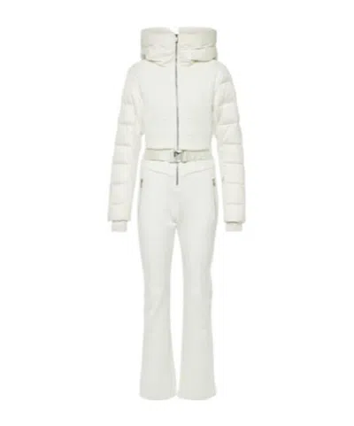 Fusalp Marie Ii Quilted Down Ski Suit In White
