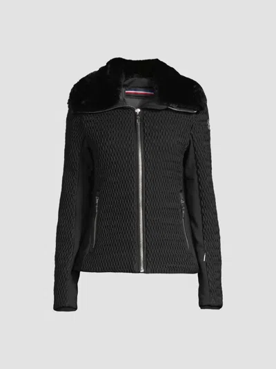 Fusalp Women's Montana Thindow Faux Fur-trimmed Puffer Jacket In Noir