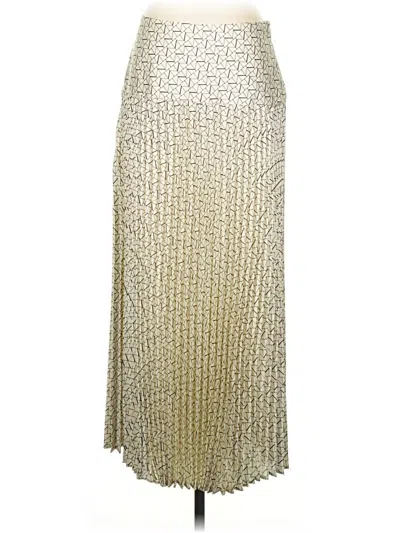 Pre-owned Future Collective Formal Skirt In Gold