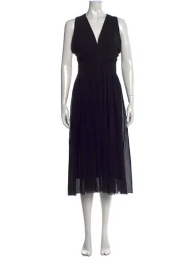 Pre-owned Fuzzi Vintage Midi Length Dress In Black