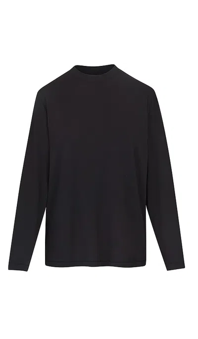 Fwrd Boutique Skims Boyfriend Long Sleeve T-shirt In Black