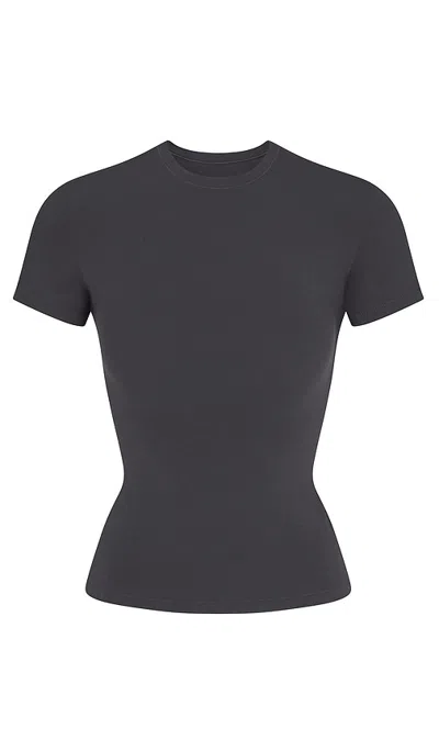 Fwrd Boutique Skims Cotton Jersey T-shirt In Black