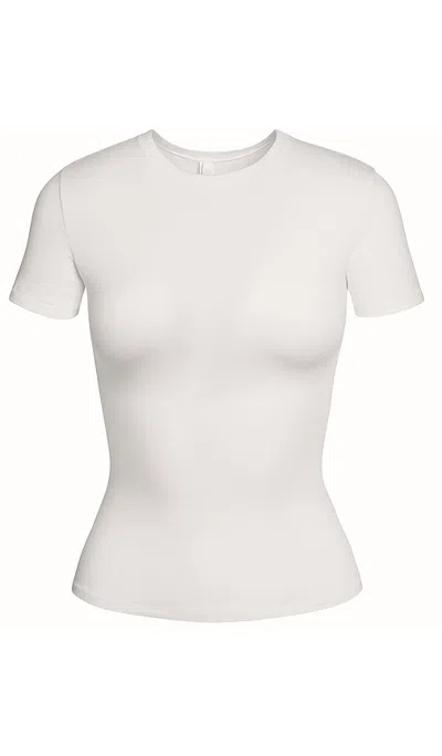 Fwrd Boutique Skims Cotton Jersey T-shirt In Gray