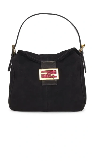 Fwrd Renew Fendi Mama Baguette Shoulder Bag In Black