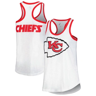 G-iii 4her By Carl Banks White Kansas City Chiefs Tater Racerback Tank Top