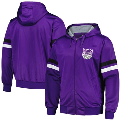 G-iii Sports By Carl Banks Purple Sacramento Kings Contender Full-zip Hoodie Jacket